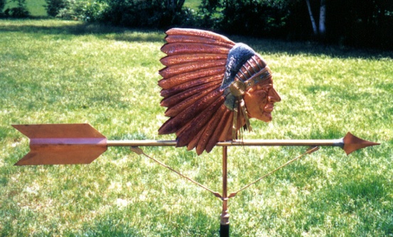 Indian Head Weathervane