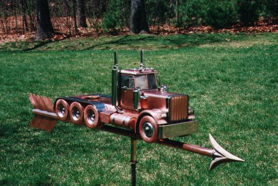 Tractor Trailer Weathervane