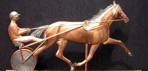 Horse and Sulky Weathervane