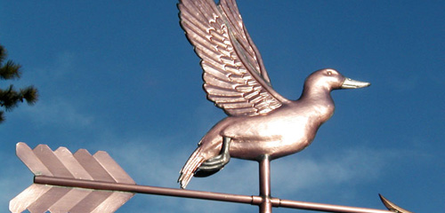 Rising Duck Weathervane
