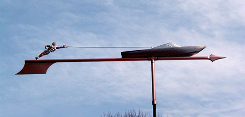 Water Skier Weathervane
