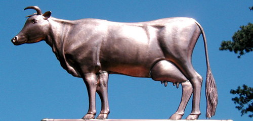 Guernsey Cow Weathervane